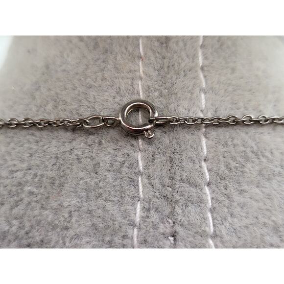 Vintage Pewter Cross Pendant Necklace 16 Inch Chain Religious Jewelry - Picture 5 of 7